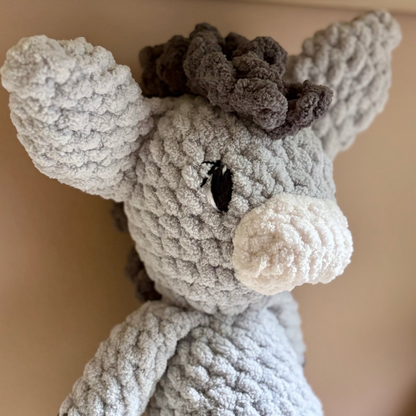 Plush Donkey (yarn eyes)