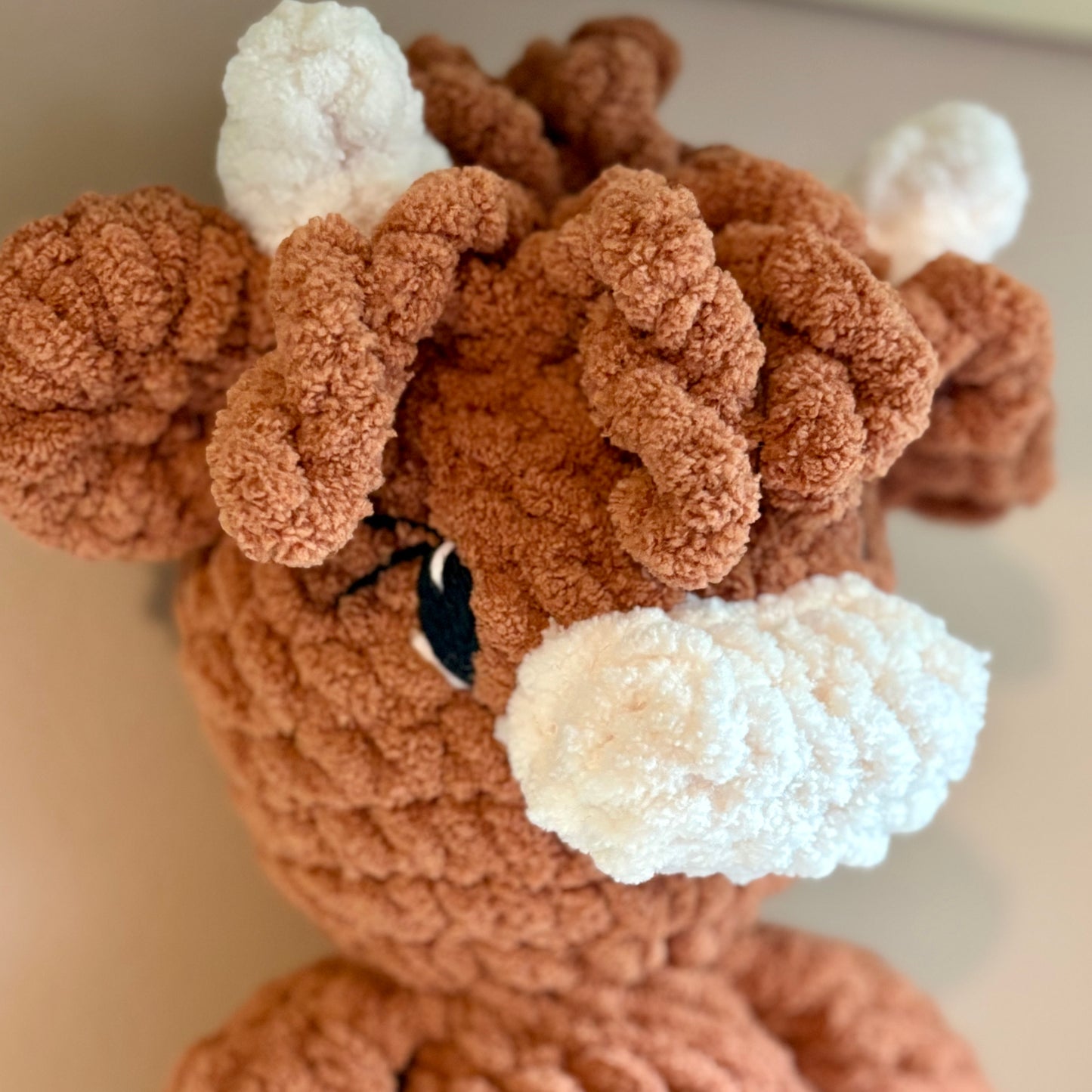 Plush Highland Cow (yarn eyes)