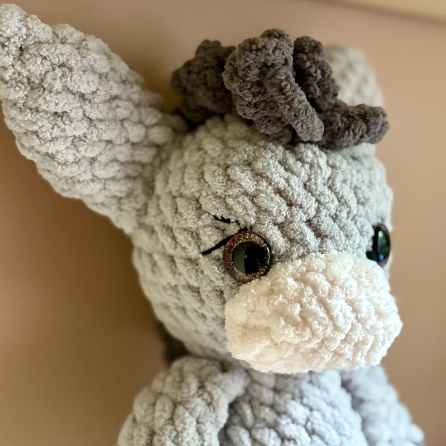 Plush Donkey (plastic eye)