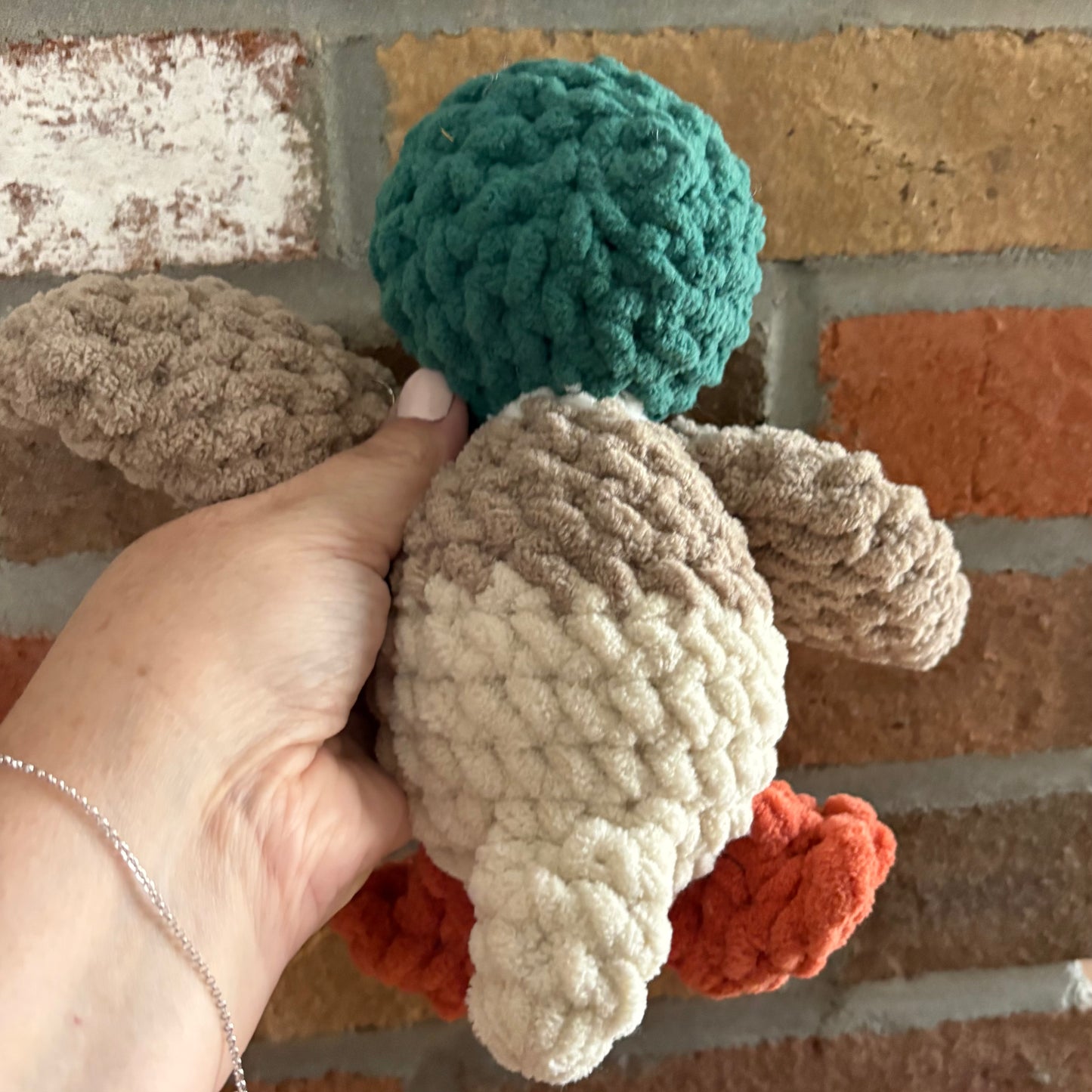 Plush Mallard Duck- (yarn eye)