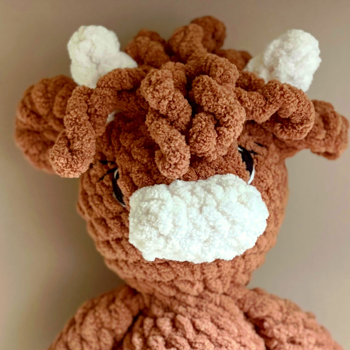 Plush Highland Cow (yarn eyes)