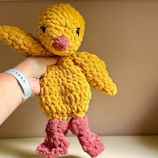 Chickie the Chick Snuggler (yarn eyes)