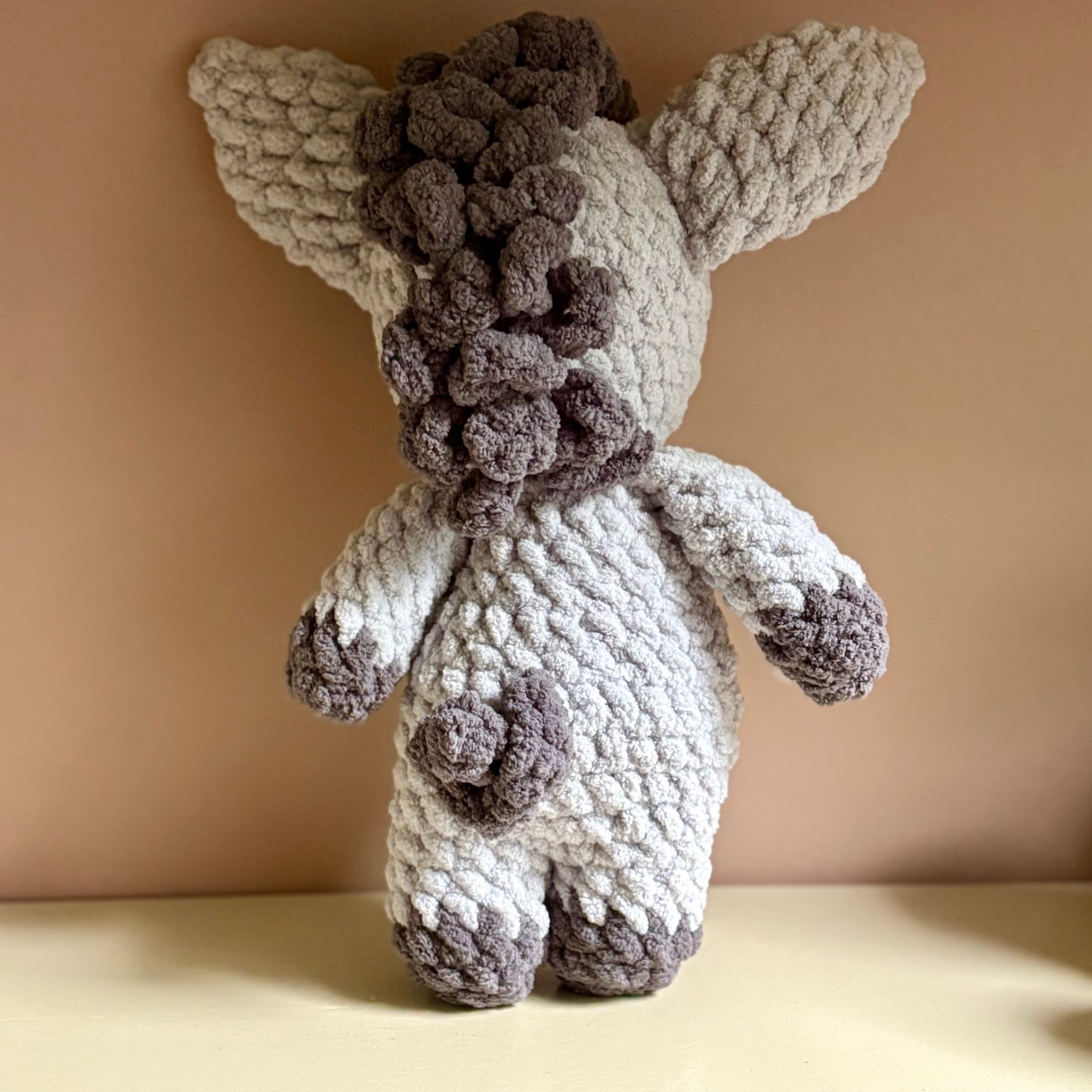 Plush Donkey (yarn eyes)