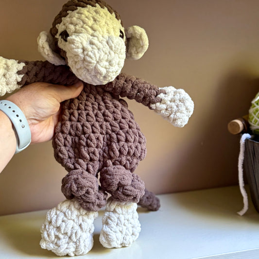 Brown Mav Monkey Snuggler (plastic eyes)