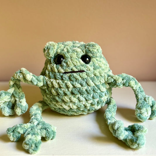 Plush Fresh Green Fred the Frog (plastic eye)