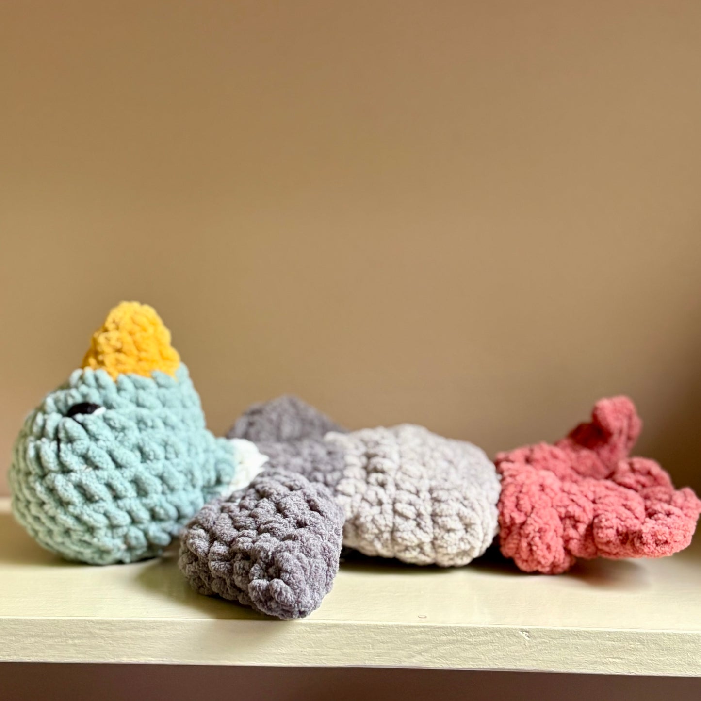 Gray-tone Mallard Snuggler (yarn eyes)