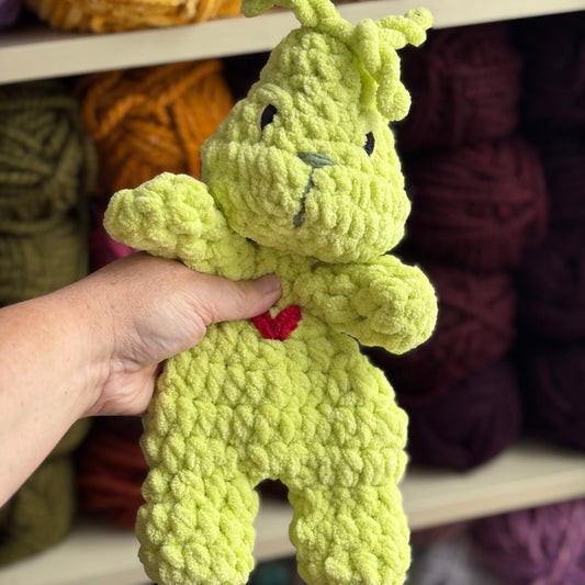 Itty Baby Mean One Snuggler (yarn eyes)