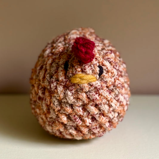 Plush Sandy Tweed Mabel the Chicken