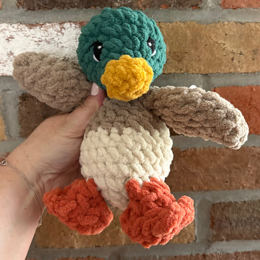 Plush Mallard Duck- (yarn eye)