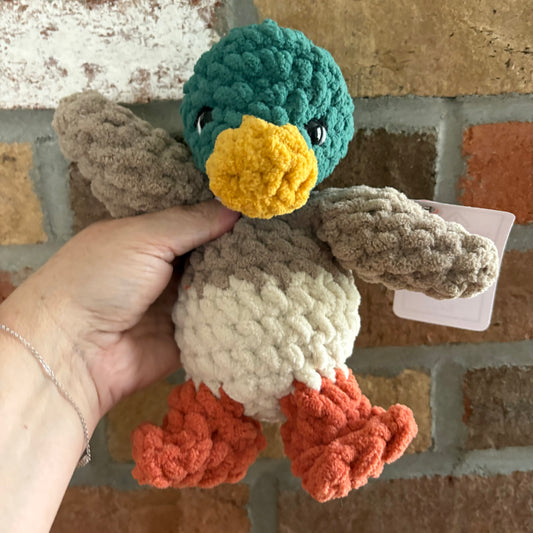 Plush Mallard Duck- (plastic eye)