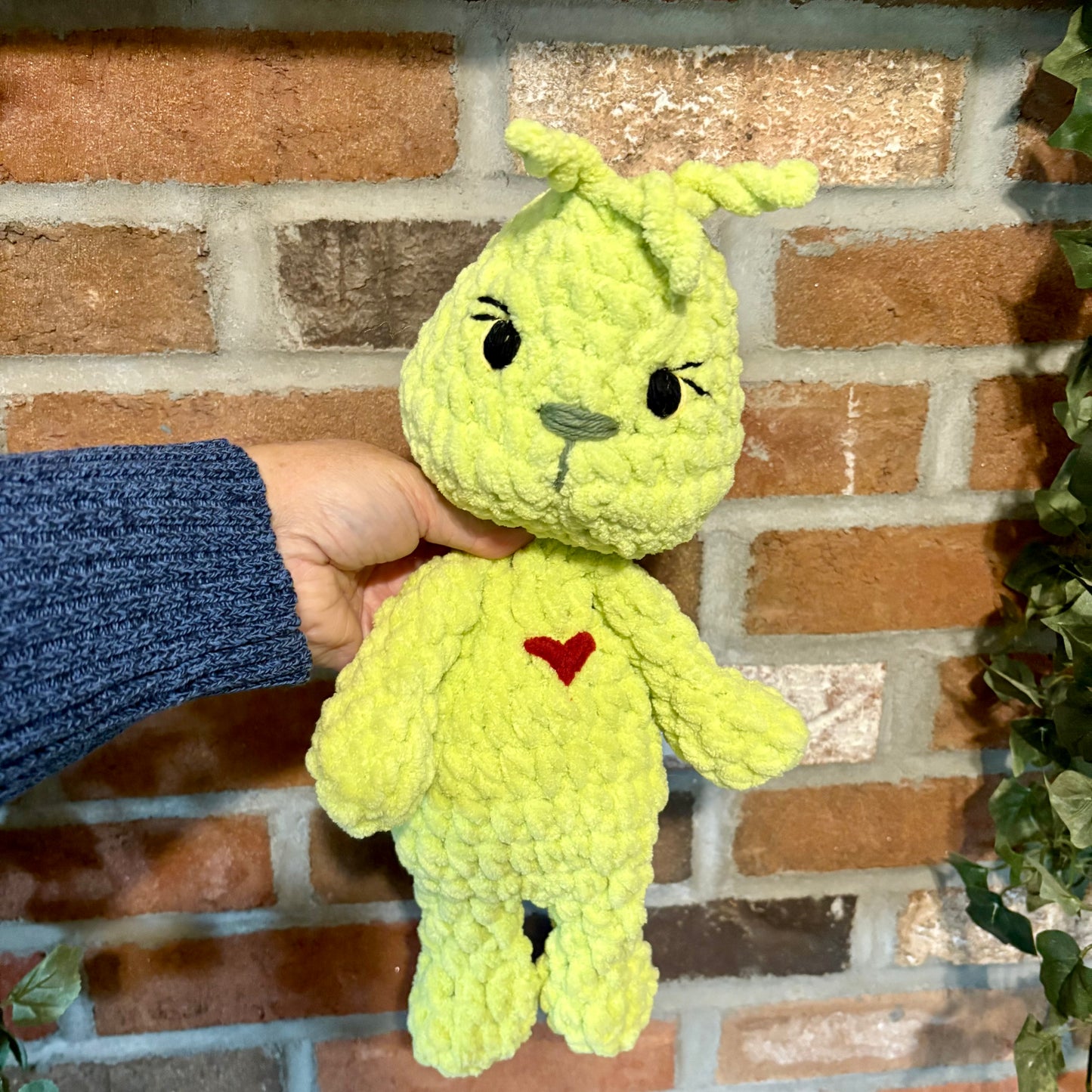 Baby Mean One Snuggler (yarn eyes)