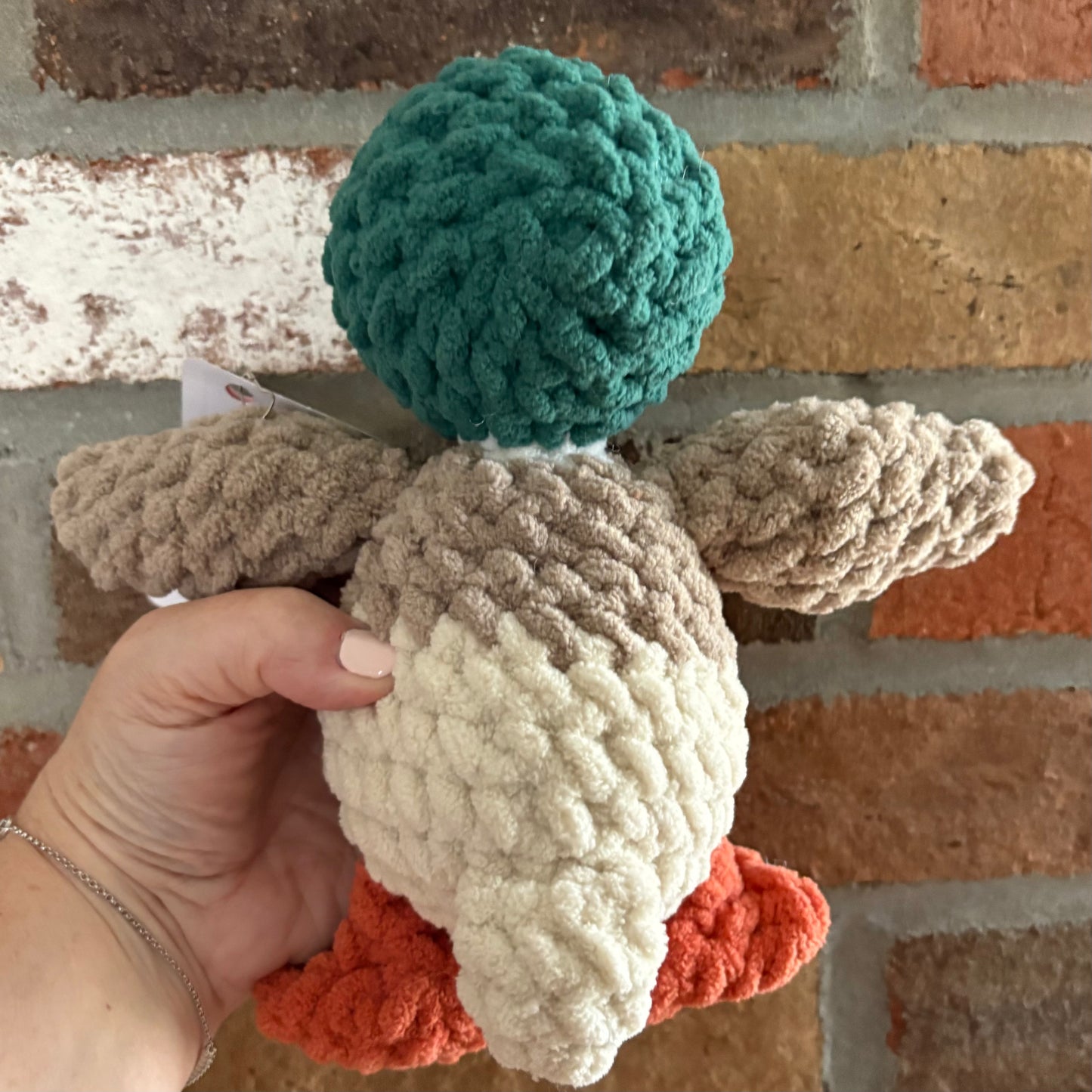 Plush Mallard Duck- (plastic eye)